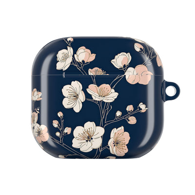 Midnight Plum Blossom · Hard Case for AirPods & AirPods Pro · Blue