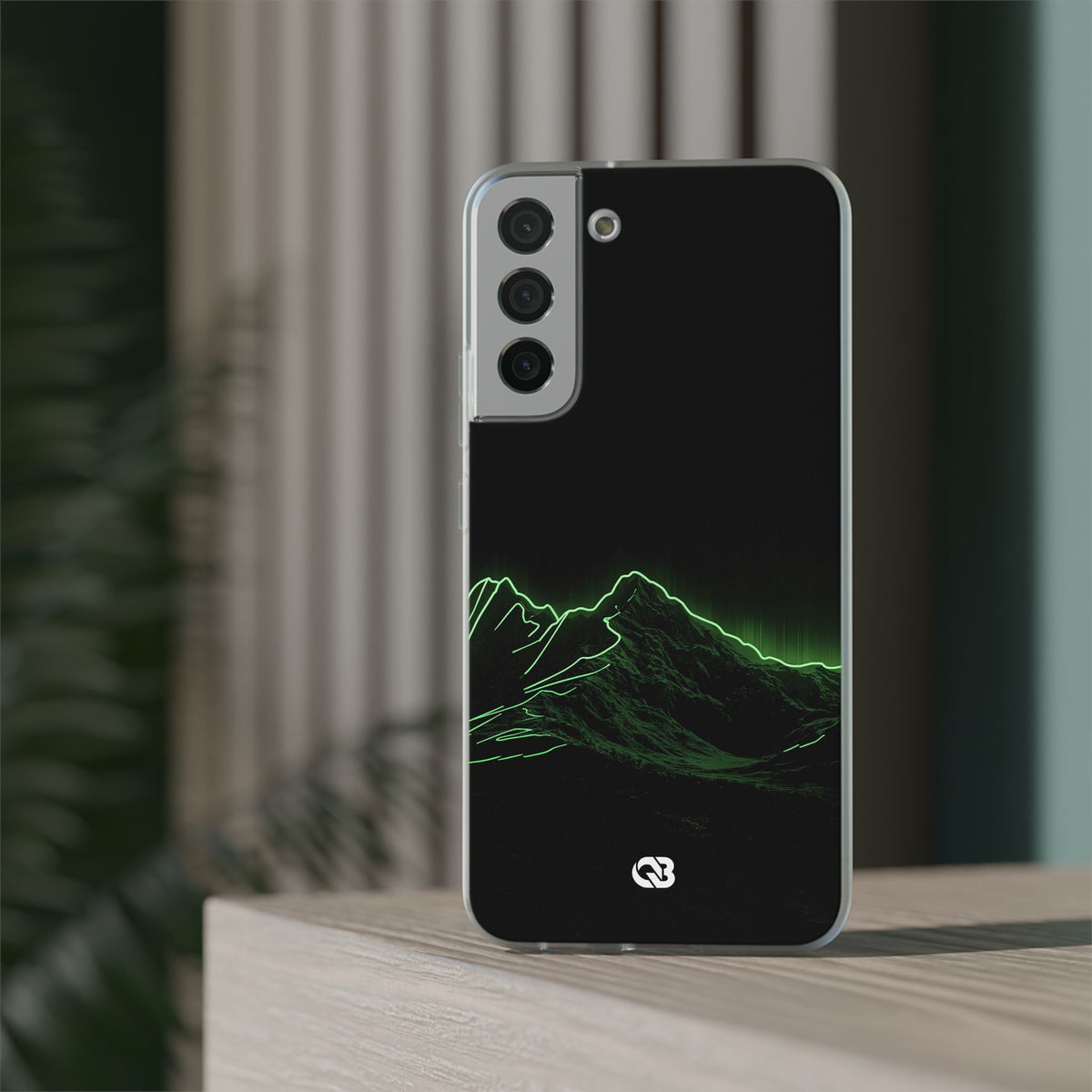 Nordic Mountain Contour · Lite Phone Case for Samsung · Black