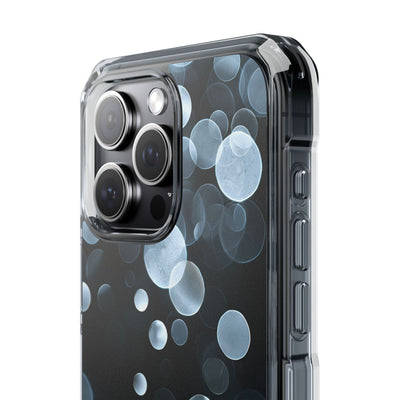 Black Impact MagSafe Phone Case for iPhone - Silver Orbit Glow