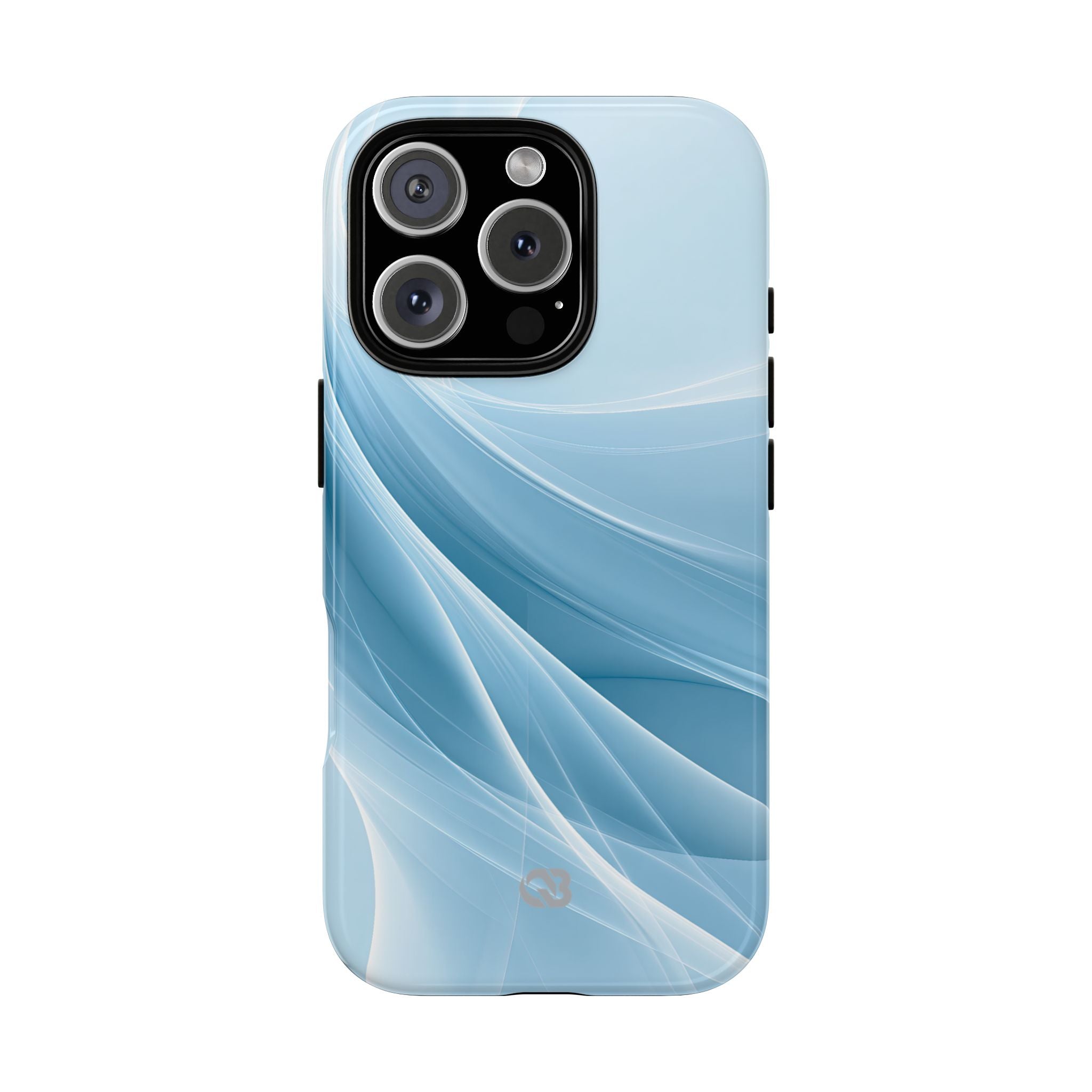 Blue Tough Phone Case for iPhone - Arctic Silk Drift