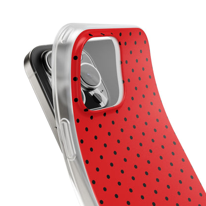 Crimson Dot Matrix iPhone 16 Pro Max -pehmeä suojakotelo