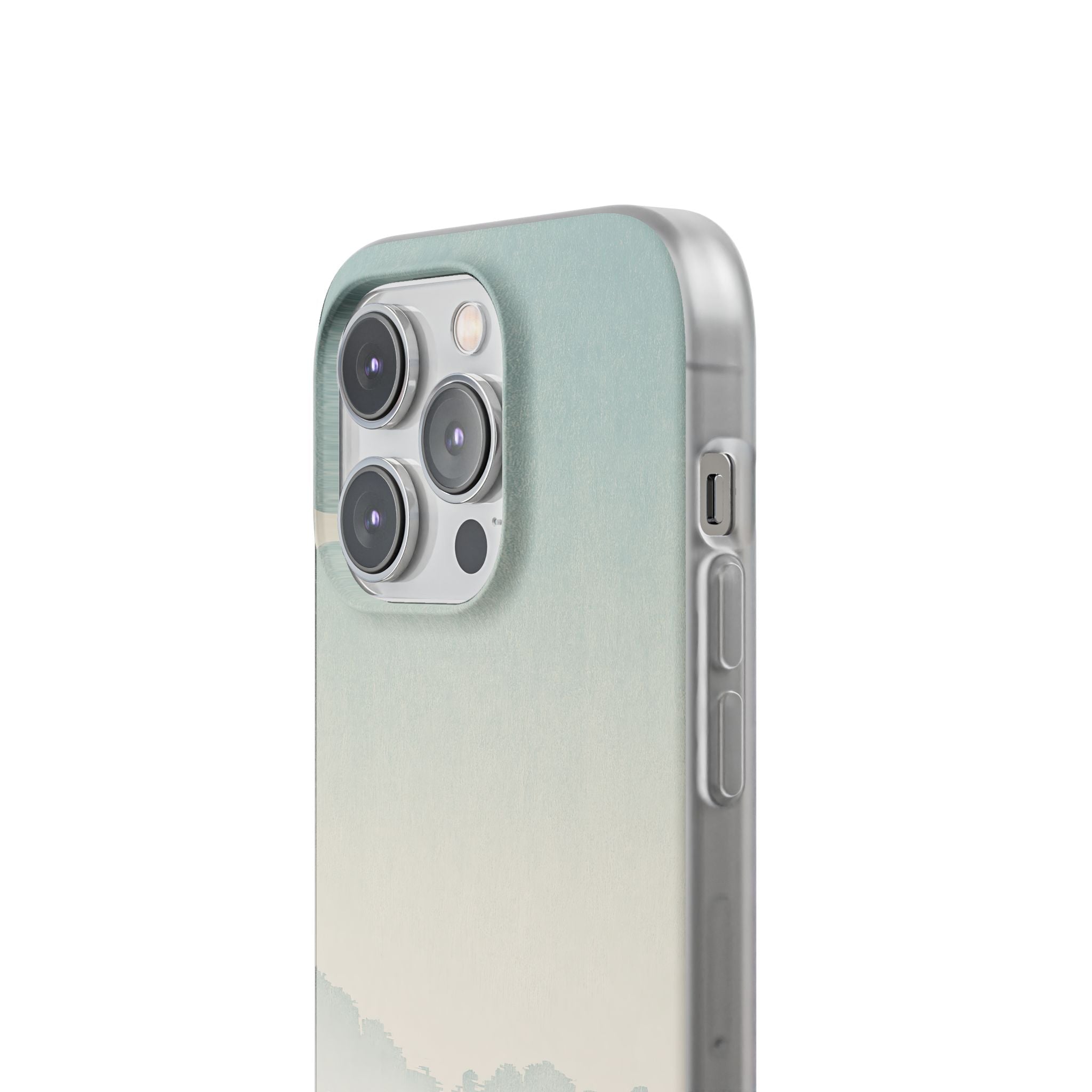 Blue Lite Phone Case for iPhone - Mist Valley Pagoda