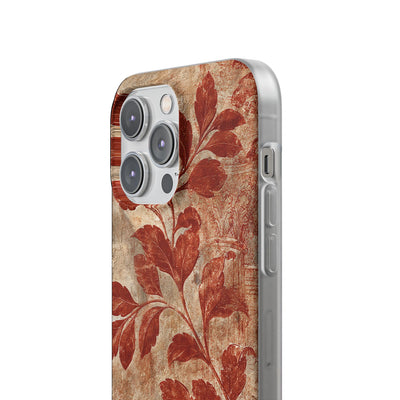 Terracotta Botanical Fresco · Lite Phone Case for iPhone ·  Red