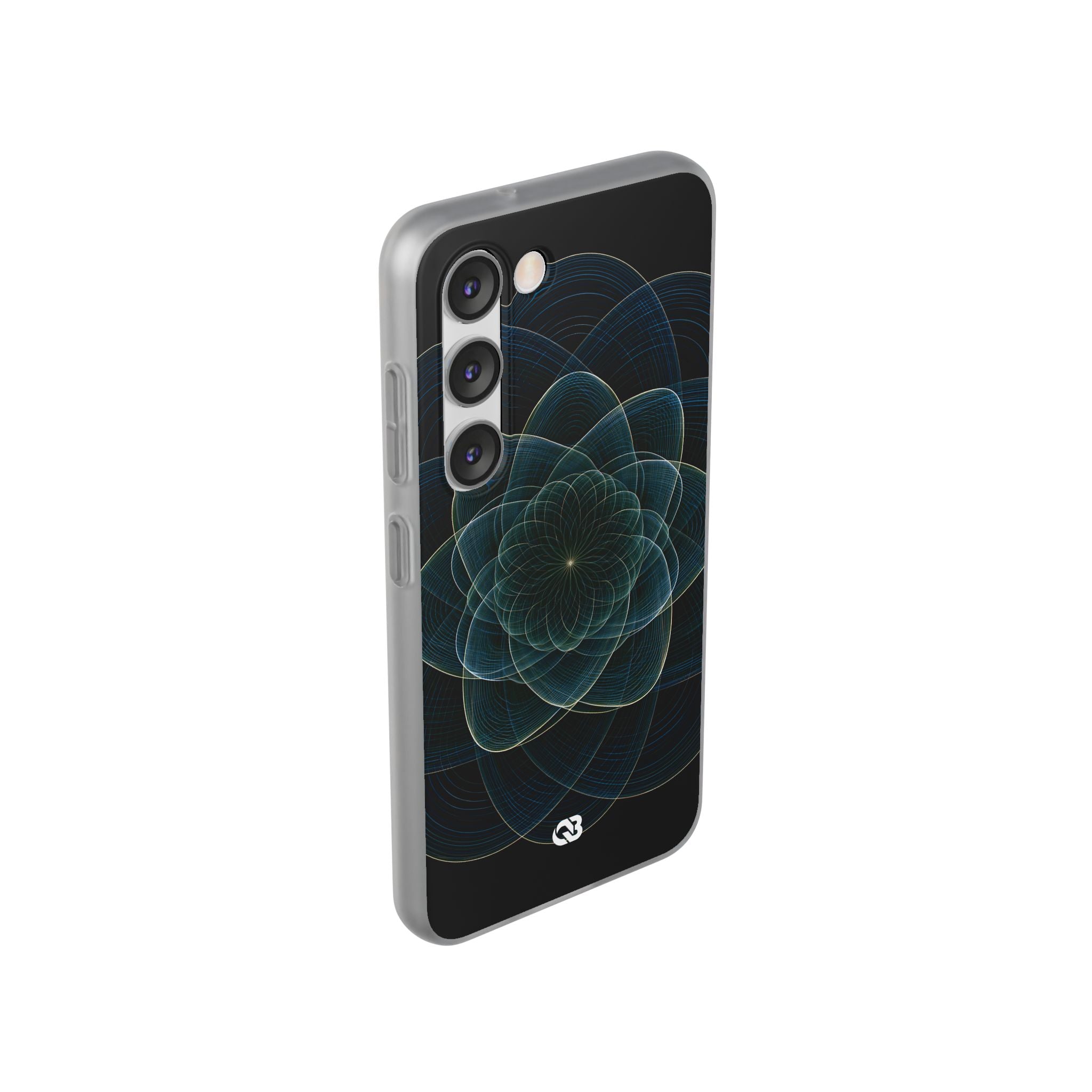 Blue Lite Phone Case for Samsung - Celestial Wireframe Bloom