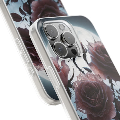 Lunar Lace Petals · Soft Coque de téléphone pour iPhone
