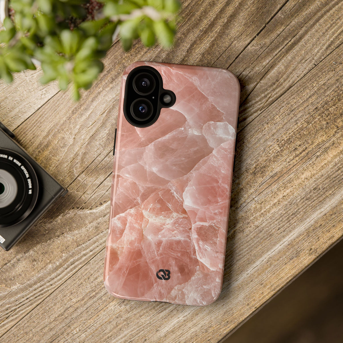 Rose Quartz Facet · Tough Phone Case for iPhone · Pink