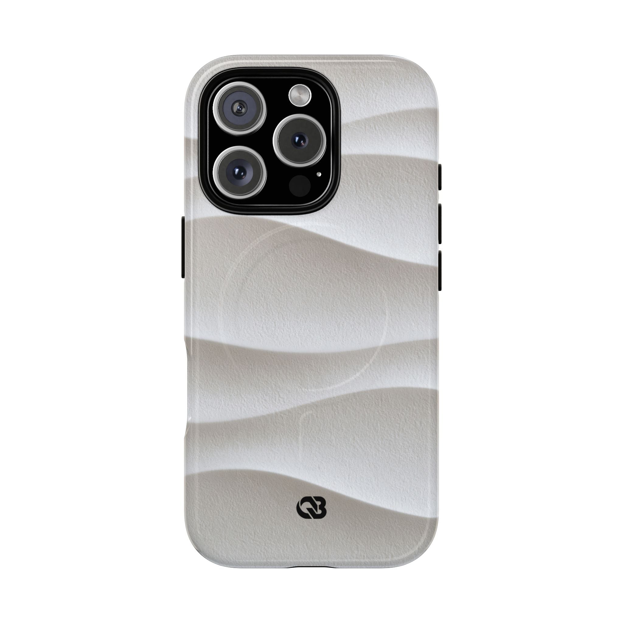 White Tough 2.0 Magsafe Phone Case for iPhone - Arctic Flow Ridges
