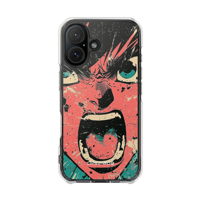 Screaming Face Pink iPhone 16 Case - Impact