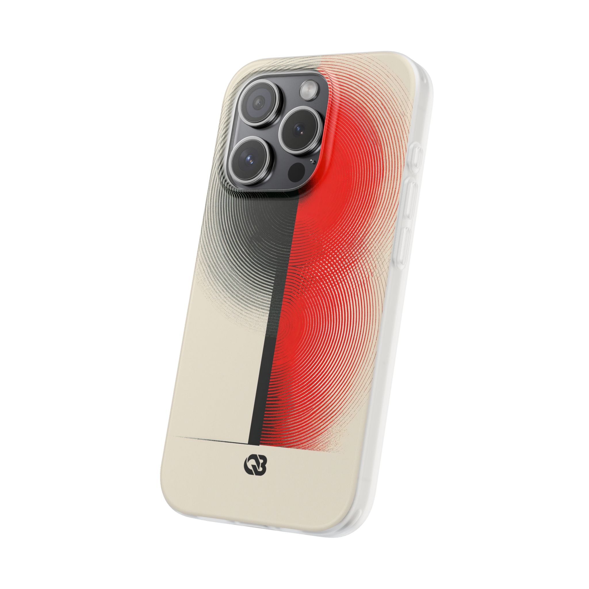 Red Lite Phone Case for iPhone - Split Signal Red
