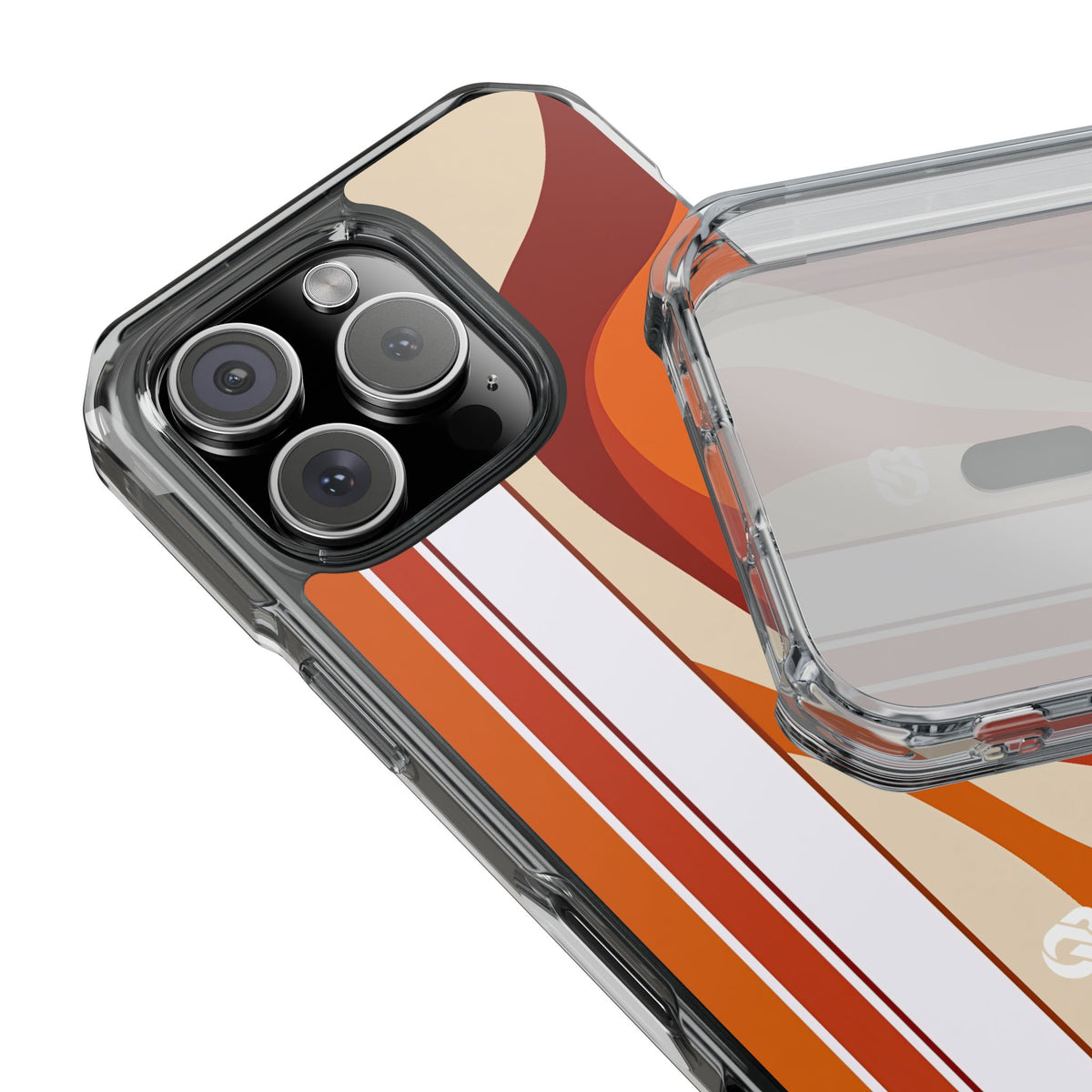 Sienna Horizon · Clear Impact Magnetic Phone Case for iPhone ·  Orange