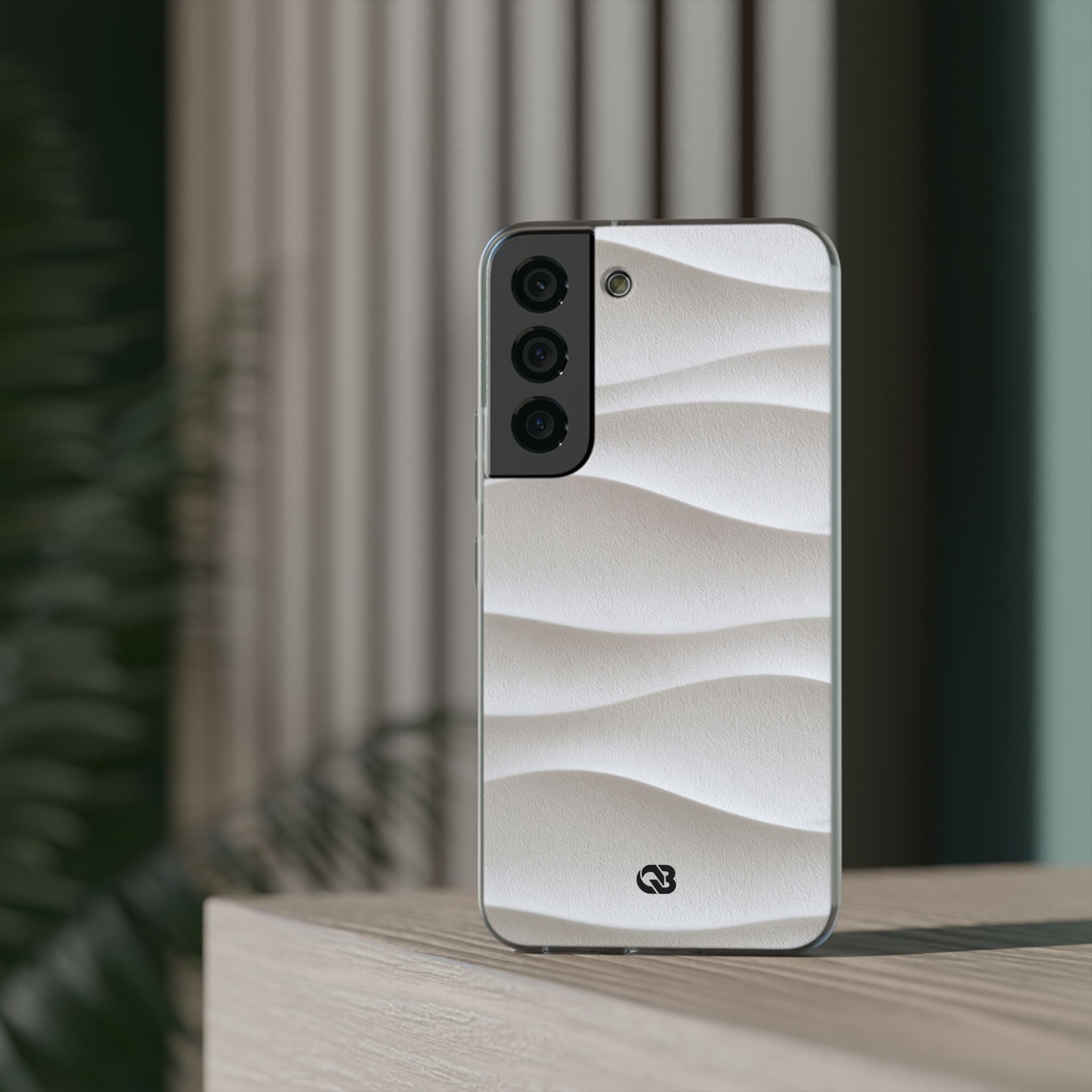 White Lite Phone Case for Samsung - Arctic Flow Ridges