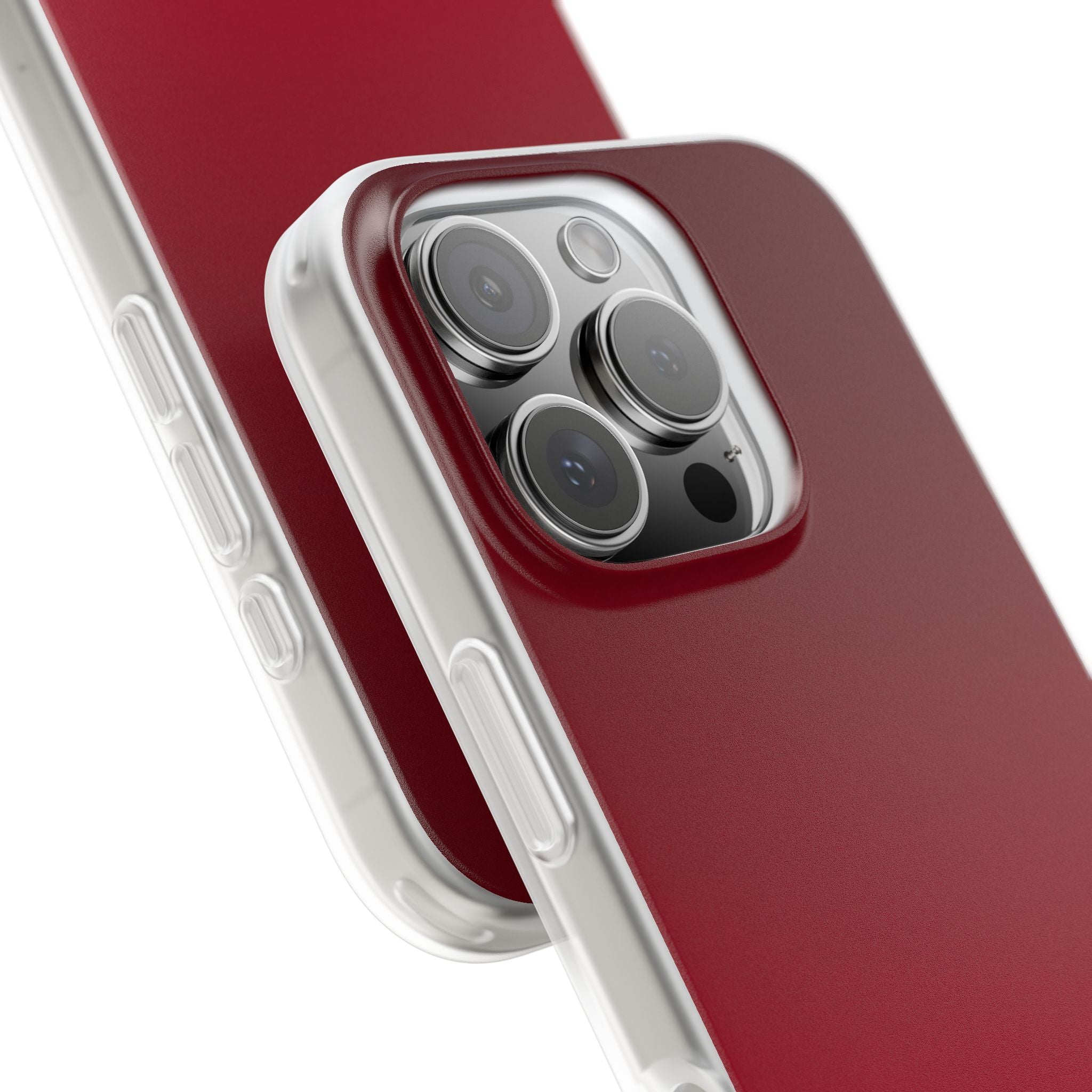 Red Lite Phone Case for iPhone - Crimson Velvet Fade