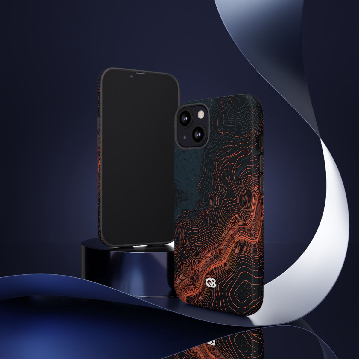 Thermal Strata · Tough Phone Case for iPhone · Black