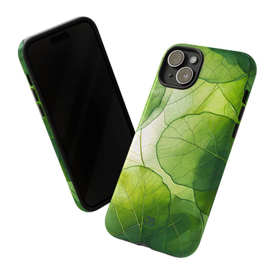 Emerald Leaf Veins · Tough Phone Case for iPhone
