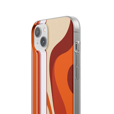 Orange Lite Phone Case for iPhone - Terracotta Metro Line