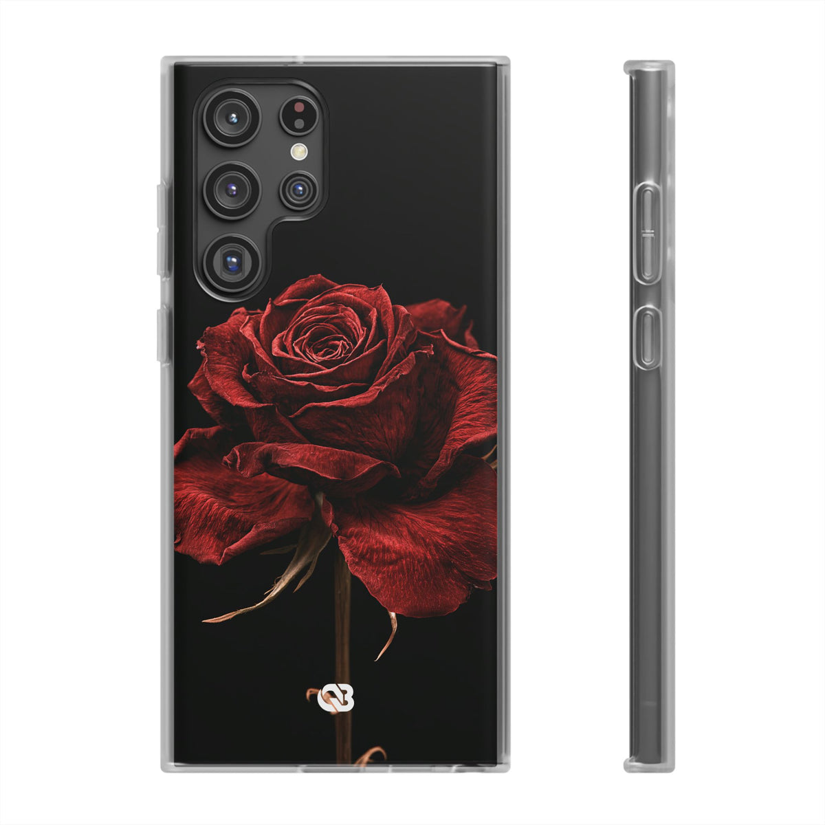 Crimson Noir Rose · Lite Phone Case for Samsung · Black