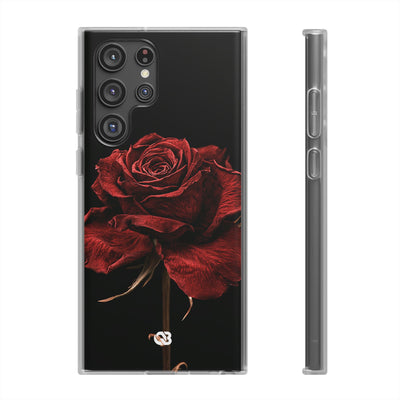 Crimson Noir Rose · Lite Phone Case for Samsung · Black