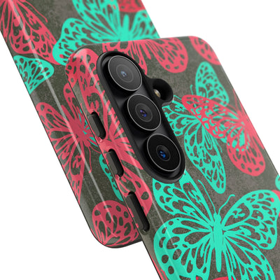 Electric Papillon · Tough Phone Case for Samsung · Pink