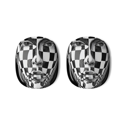 Mirrored Checkerboard Face - AirPod Max Case