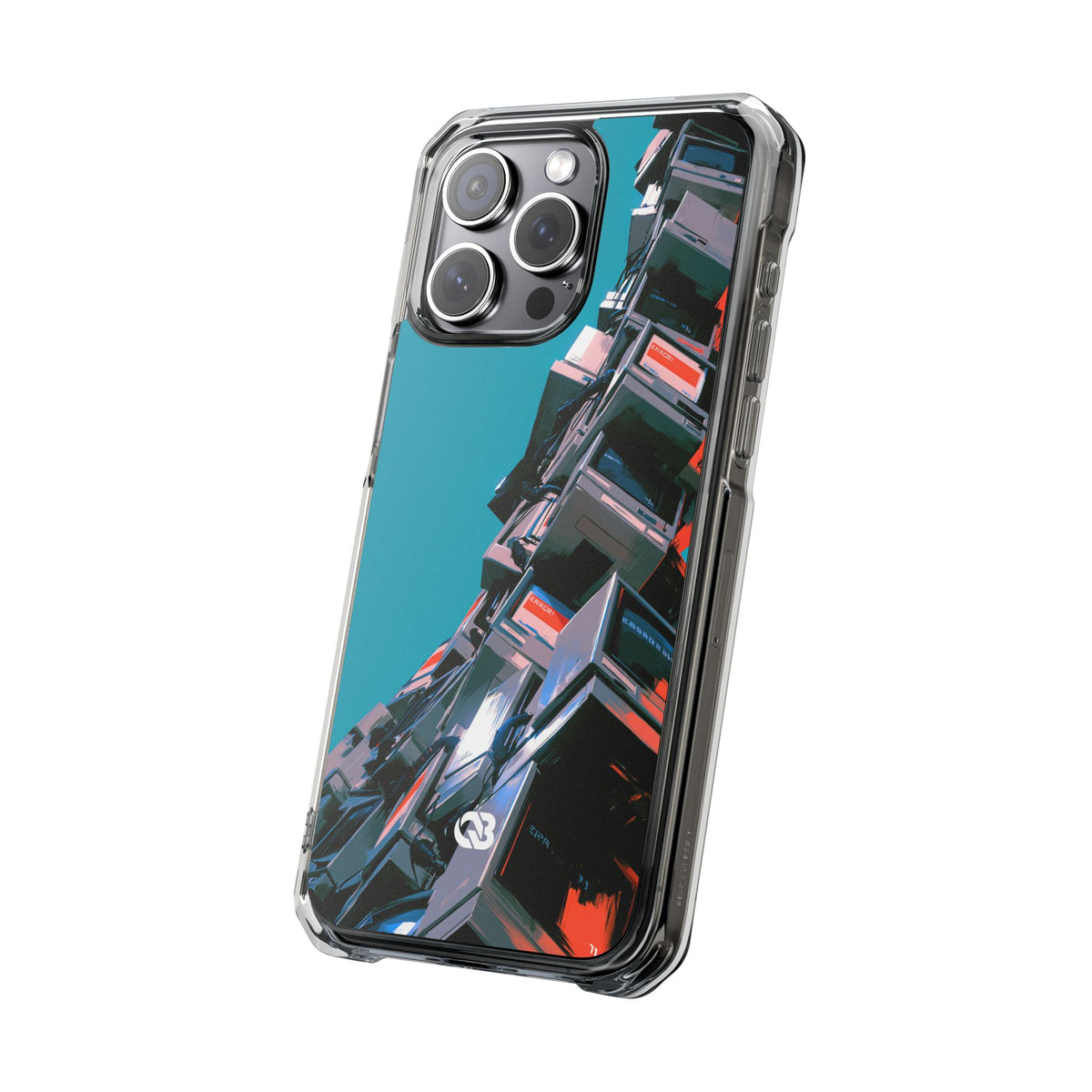 System Error Spire · Clear Impact Magnetic Phone Case for iPhone · Teal