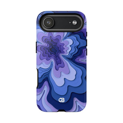 Periwinkle Strata Bloom · Tough Phone Case for iPhone · Purple