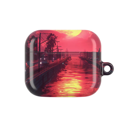Yellow Moon Reflection - AirPods Case