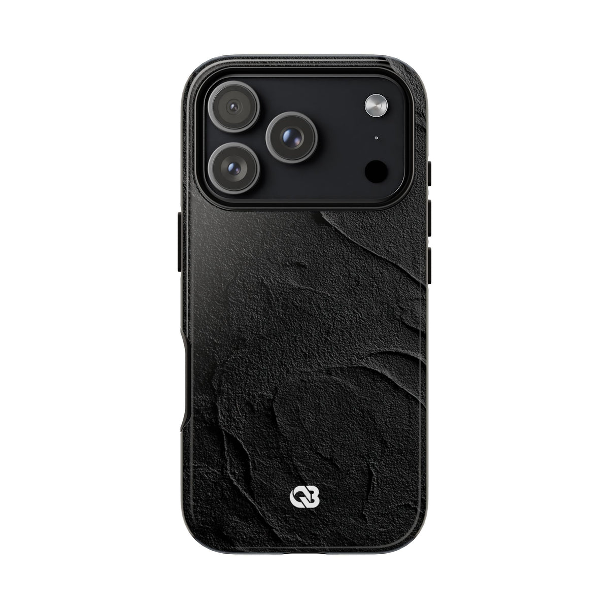 Obsidian Stucco Relief · Tough Phone Case for iPhone · Black