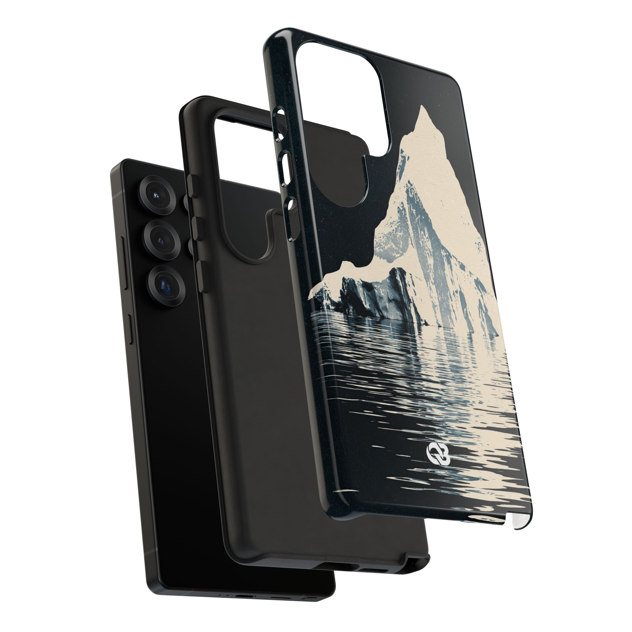 Blue Tough Phone Case for Samsung - Frozen Navy Monolith