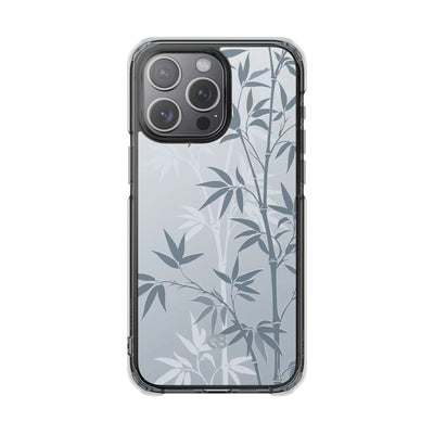 Blue Impact MagSafe Phone Case for iPhone - Slate Bamboo Shadow