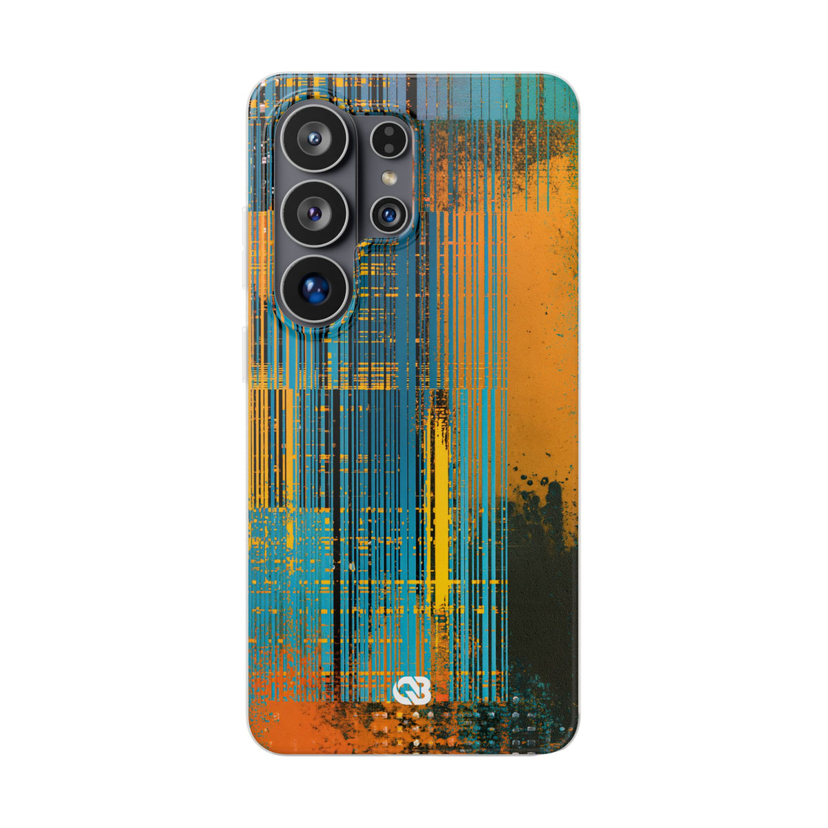 Cyber Glitch Stream · Lite Phone Case for Samsung · Teal