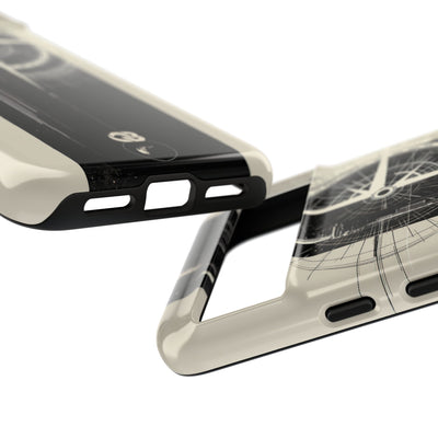 Beige Tough Phone Case for Google Pixel - Zenith Vector Spire