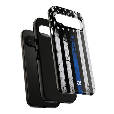 Gritty Cobalt Flag · Tough Phone Case for Google Pixel
