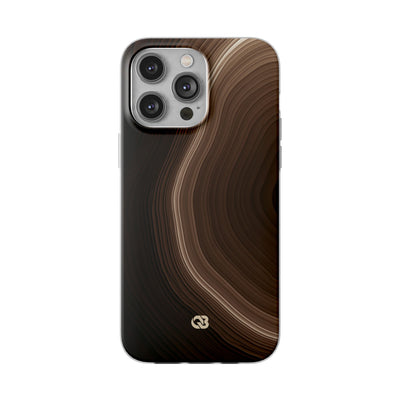 Brown Lite Phone Case for iPhone - Bronzed Canyon Relief