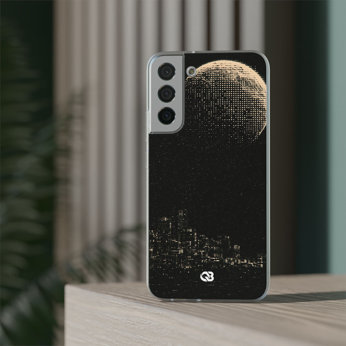 Lunar Metropolis Nocturne · Lite Phone Case for Samsung · Black
