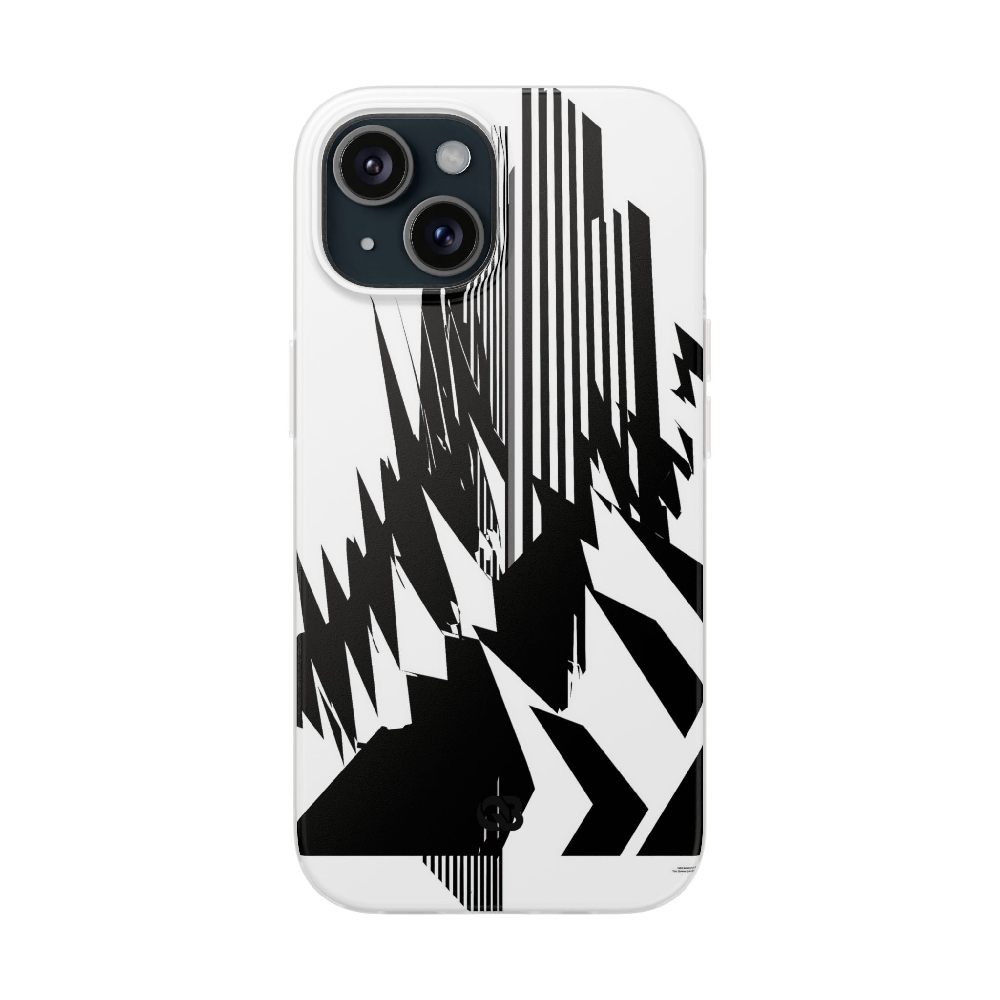 White Lite Phone Case for iPhone - Shattered Vector Spire