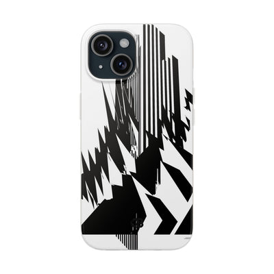 White Lite Phone Case for iPhone - Shattered Vector Spire