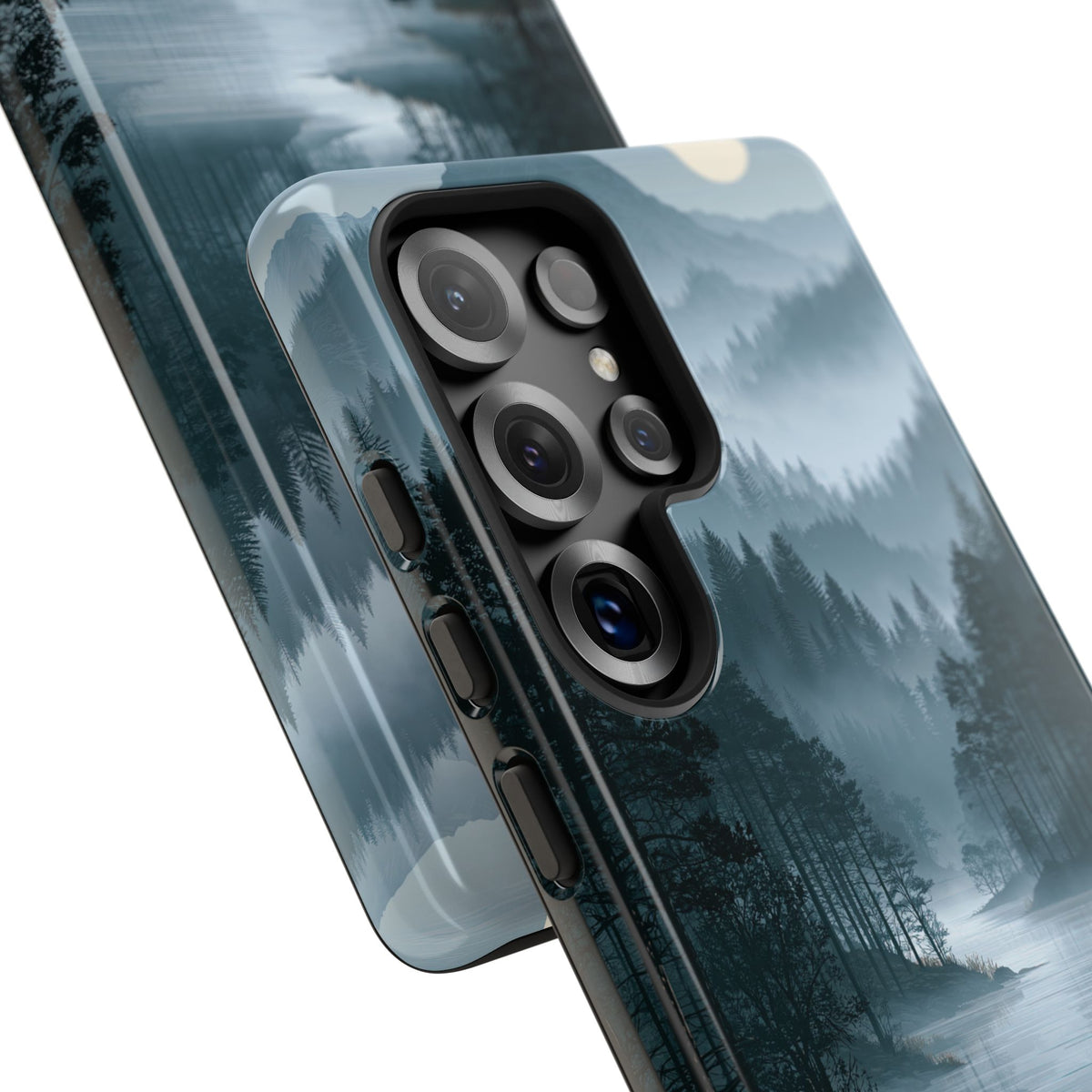 Silent Nordic Fjord · Tough Phone Case for Samsung · Blue