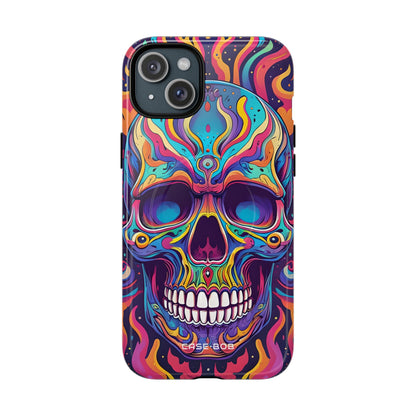 Flaming Skull iPhone 15 Plus Case - Tough+