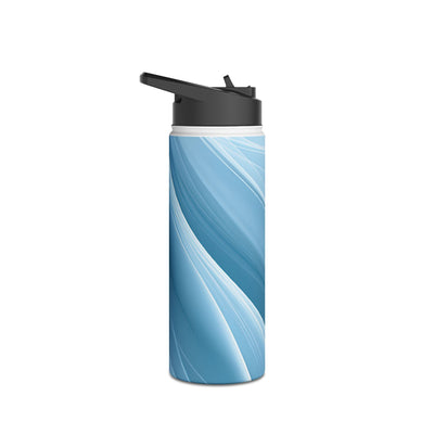 Glacial Ridge Contours · Insulated Water Bottle · Blue