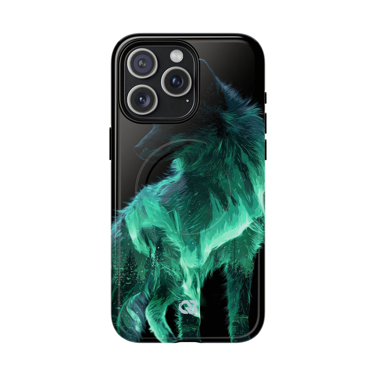 Nordic Aurora Fox · Tough 2.0 Magnetic Phone Case for iPhone · Teal