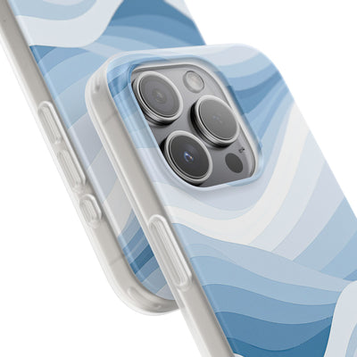 Blue Lite Phone Case for iPhone - Glacial Indigo Flow