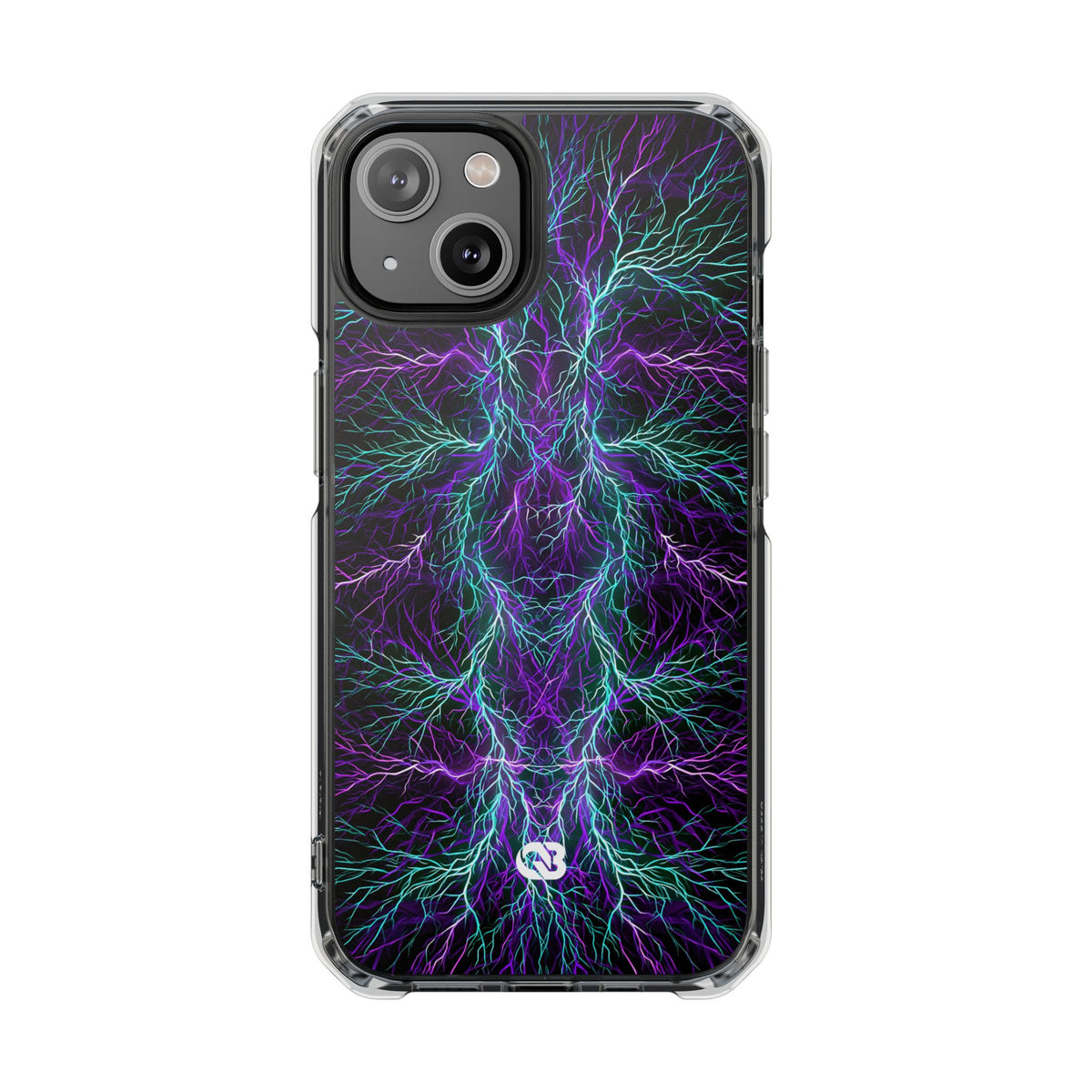 Electric Plasma Arbor · Clear Impact Magnetic Phone Case for iPhone · Purple