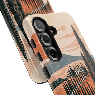 Orange Tough Phone Case for Samsung - Terracotta Ridge Trail