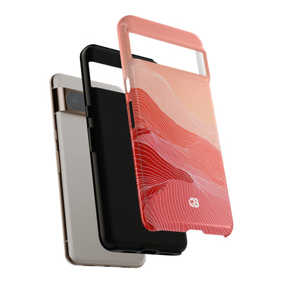 Coral Ridge Contours · Tough Phone Case for Pixel ·  Red