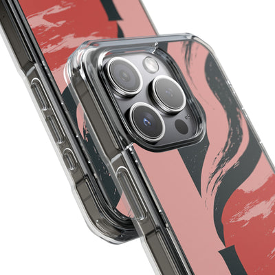 Pink Impact MagSafe Phone Case for iPhone - Cinder Rose Plume