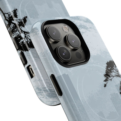 Grey Tough 2.0 Magsafe Phone Case for iPhone - Steel Slate Zen
