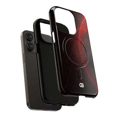 Red Tough 2.0 Magsafe Phone Case for iPhone - Solar Crimson Flare