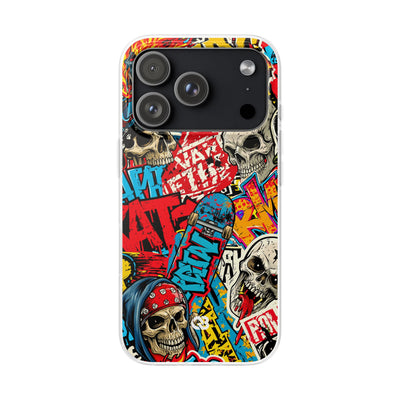 Skate Skull Riot · Lite Phone Case for iPhone ·  Red