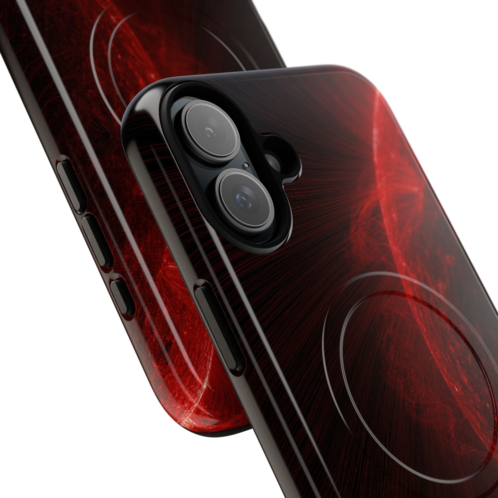 Red Tough 2.0 Magsafe Phone Case for iPhone - Solar Crimson Flare