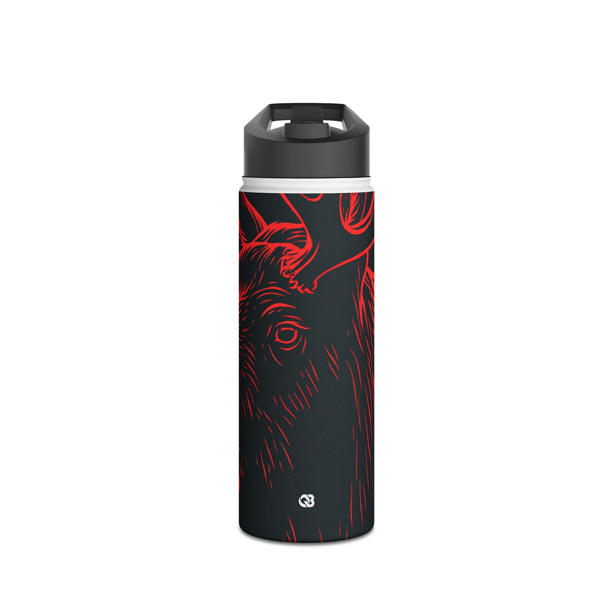 Nordic Elk · Insulated Water Bottle · Black